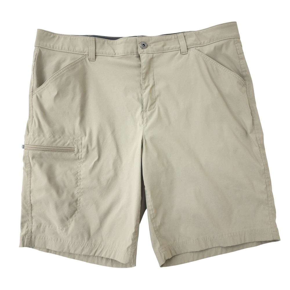 Eddie Bauer Men's Horizon Guide Shorts 40 Tan Khaki Hiking Travel Cargo Stretch